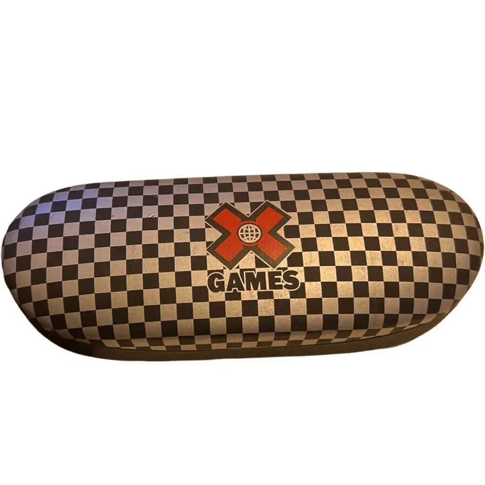 X Games Heelie 412 Black & Orange Square Plastic Frames Eyeglasses Spectacles